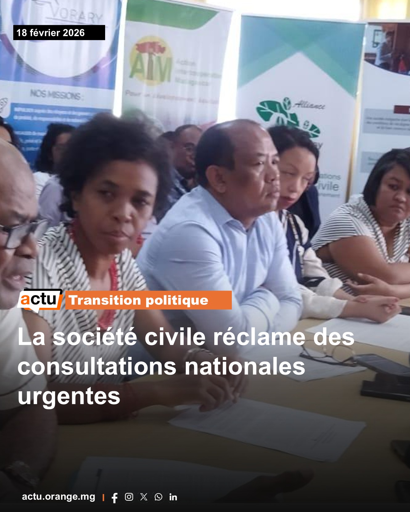 Madagascar : conférence de presse d’organisations de la société civile réclamant transparence et publication des signataires