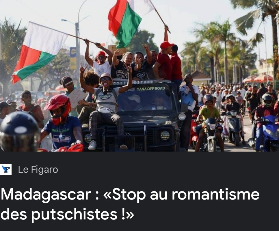 Illustration symbolique de la refondation malgache et de la contestation citoyenne face aux héritages du système Françafrique