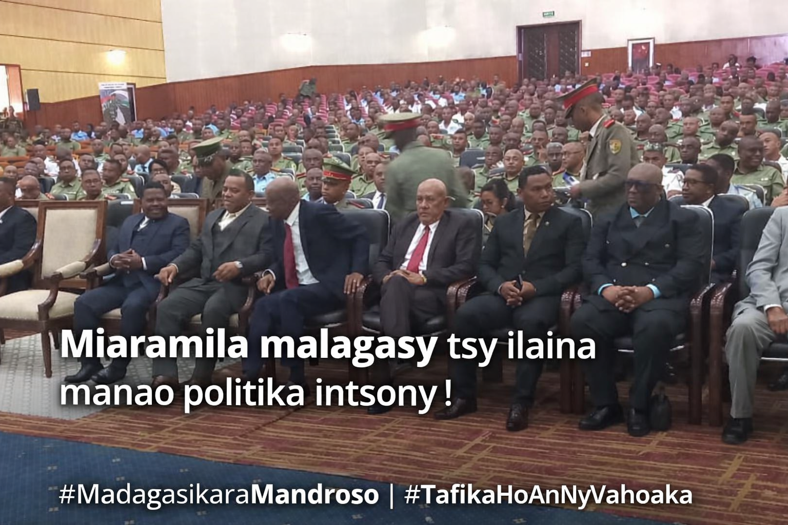 Hevitra momba ny fanavaozana sy ny maha-matihanina ny Tafika Malagasy, ho fiarovana ny firenena sy ny vahoaka.