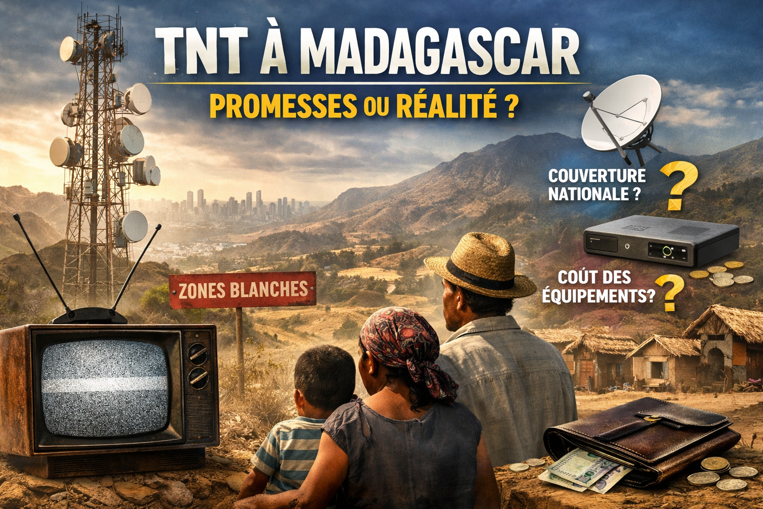 Émetteur de télévision et antennes : enjeux de couverture et transition vers la TNT à Madagascar