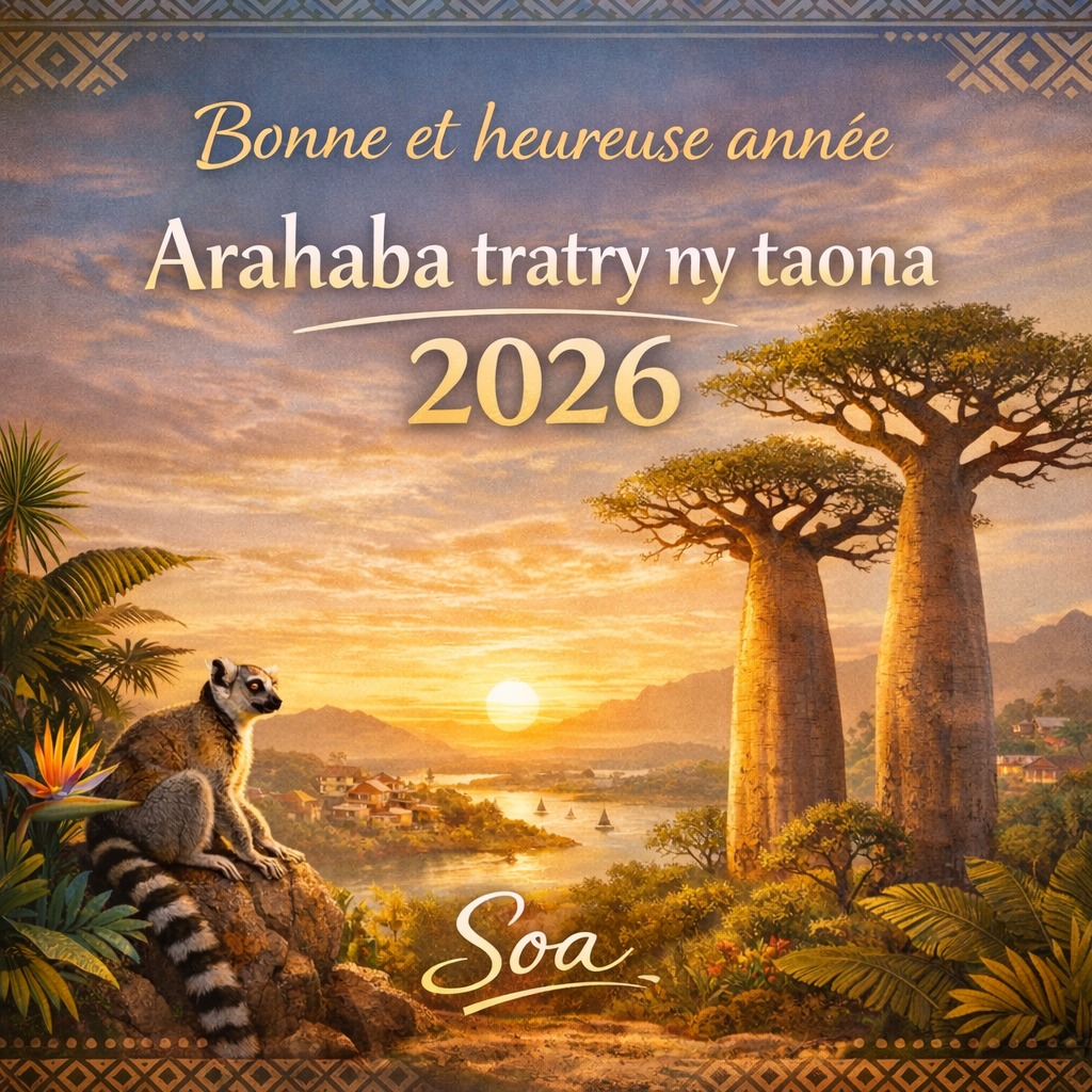 Vœux 2026 – Message d’espoir et de fandrosoana ho an’i Madagasikara, Soa i Madagasikara