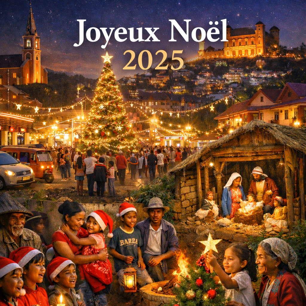 Joyeux Noël 2025 – Fête de la Nativité, paix et harmonie pour Madagascar