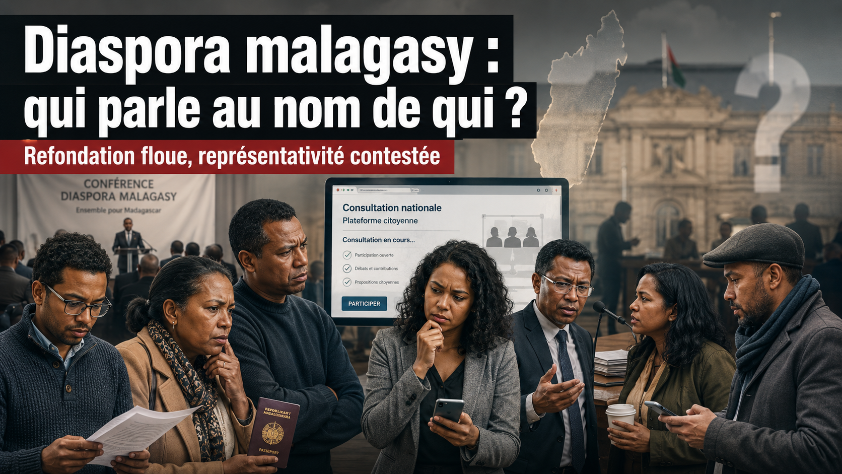 Diaspora malagasy interrogée sur sa représentativité dans la concertation nationale à Madagascar et le processus de Refondation