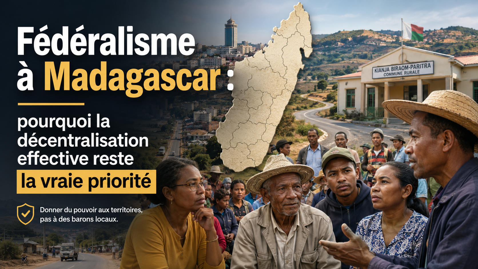 Débat sur le fédéralisme à Madagascar et la priorité d’une décentralisation effective pour renforcer la gouvernance locale sans créer de nouveaux barons locaux